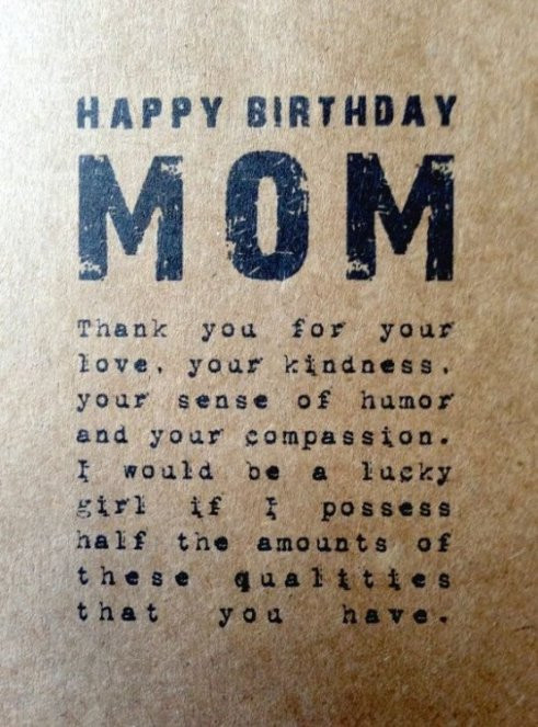 Happy Birthday Quote For Mom
 150 Unique Happy Birthday Mom Quotes & Wishes with