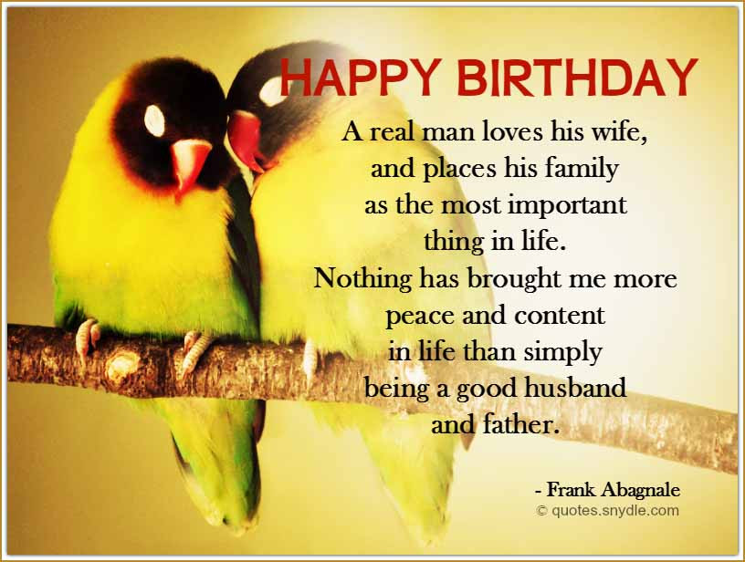 Happy Birthday Quotes Husband
 Birthday Quotes for Husband Quotes and Sayings