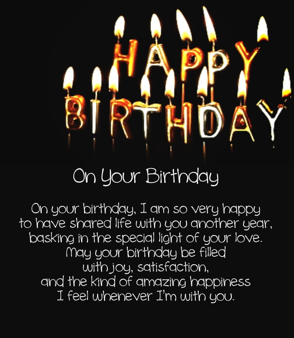 Happy Birthday Short Quotes
 12 Happy Birthday Love Poems for Her & Him with