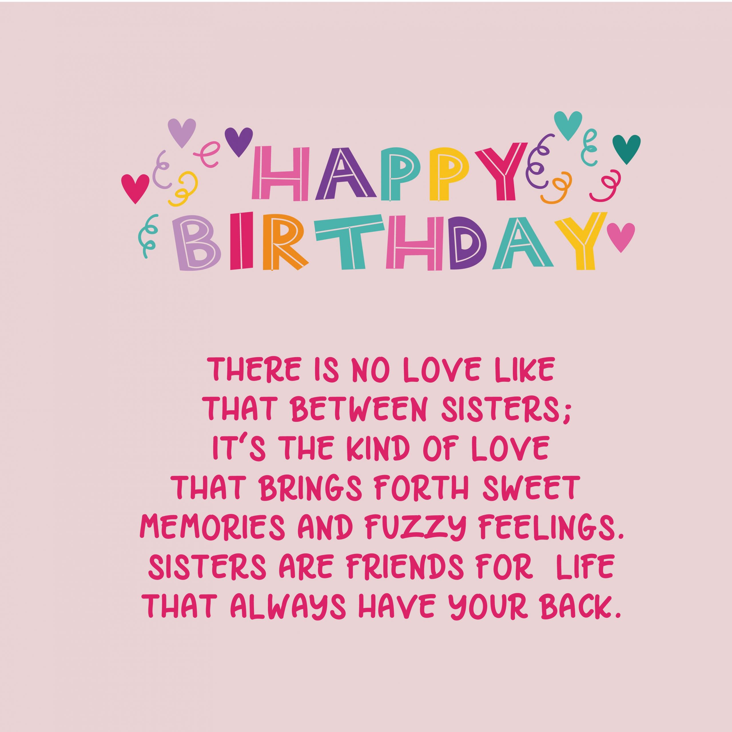 Happy Birthday Sister Quote
 220 Birthday Wishes for Sister – Top Happy Birthday Wishes
