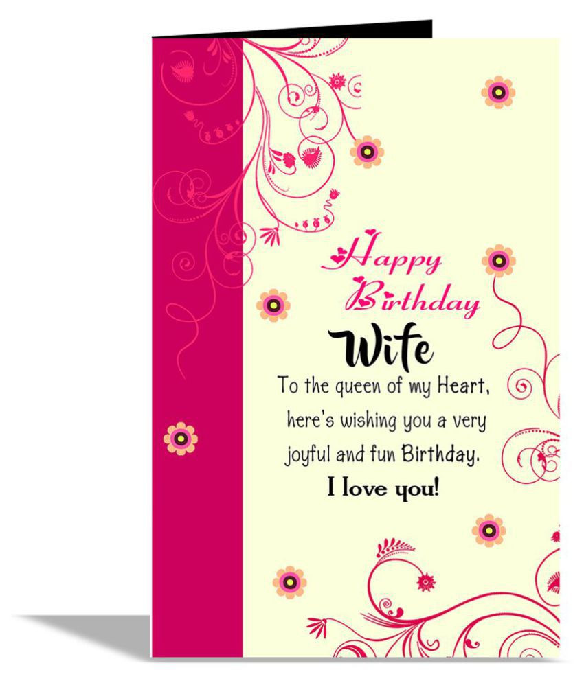 Happy Birthday Wife Cards
 Happy Birthday Wife Greeting Card Buy line at Best