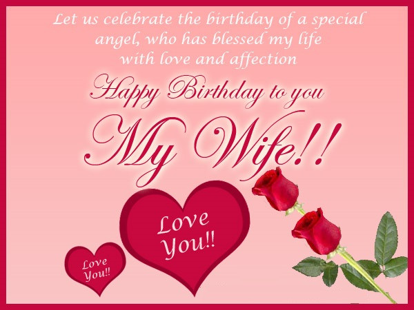 Happy Birthday Wife Cards
 Happy Birthday Wishes for Wife with images Quotes and