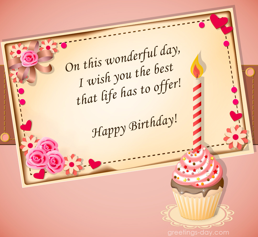 Happy Birthday Wishes For A Girl
 Greeting cards for every day January 2016