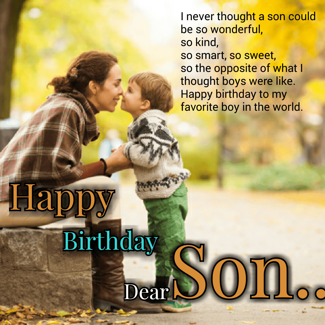 Happy Birthday Wishes For A Son
 Birthday Wishes for Son