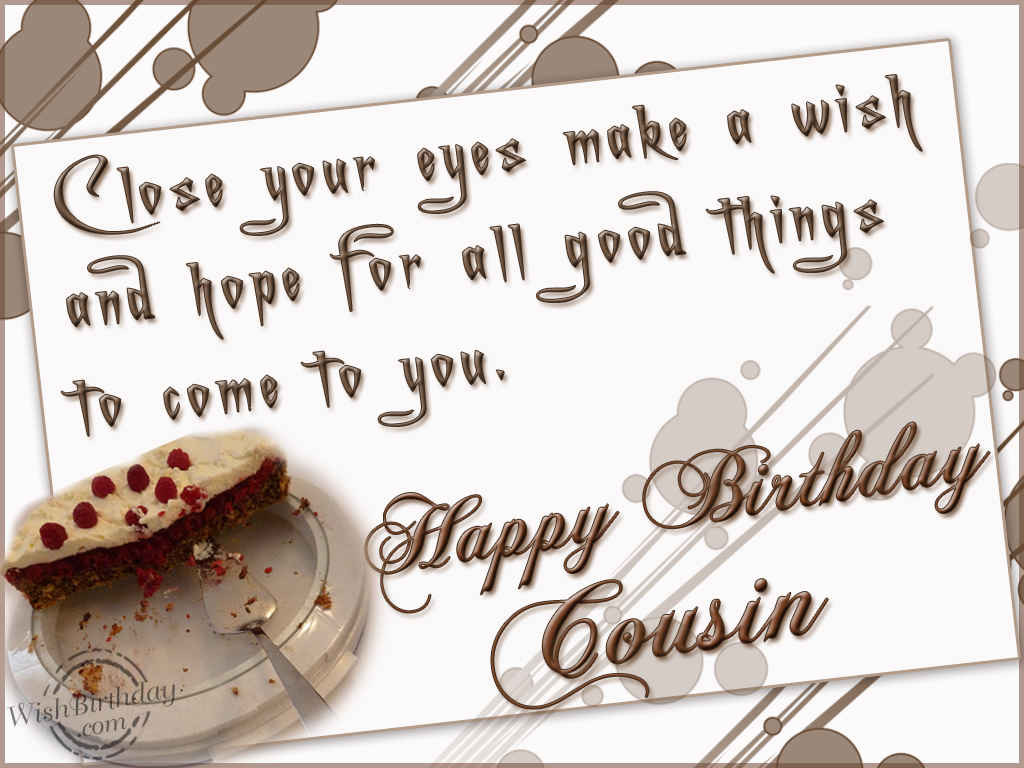 Happy Birthday Wishes For Cousin
 Happy Birthday Wishes for Cousin Sister and Brother