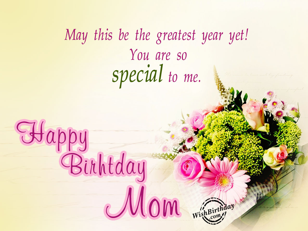 Happy Birthday Wishes To Mom
 Birthday Wishes For Mother Birthday