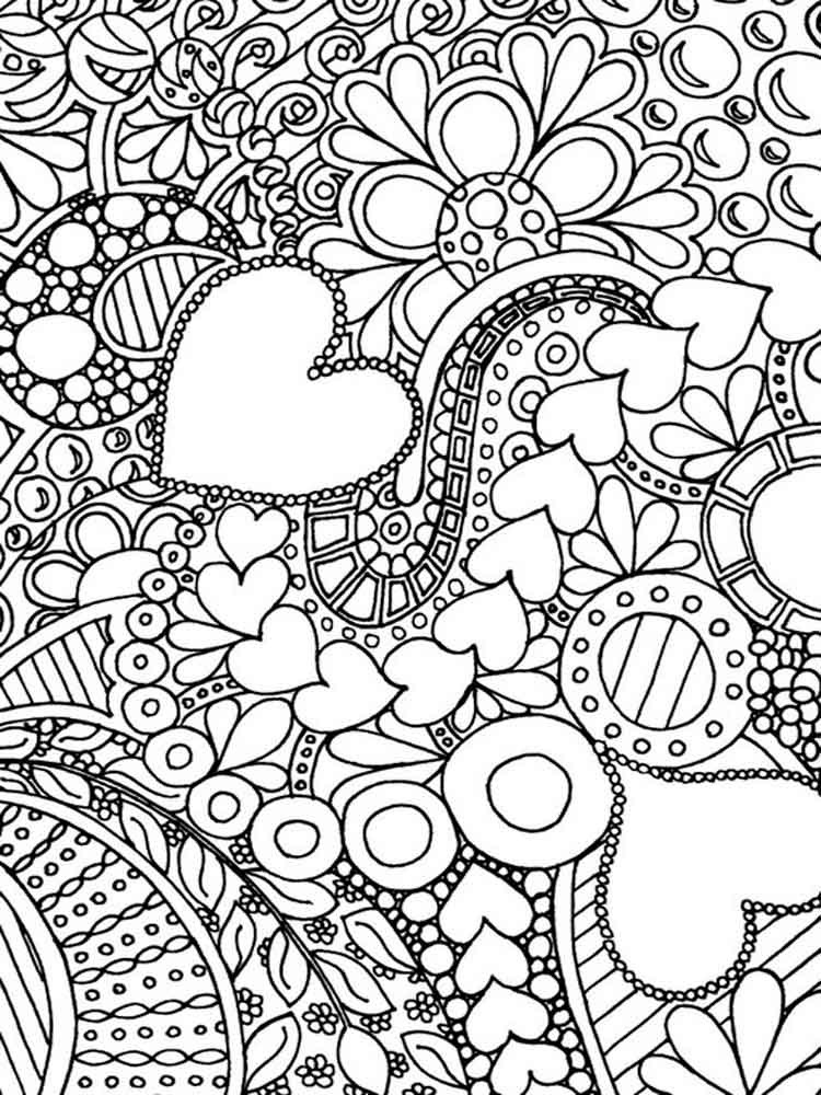 Hard Coloring Pages Printable
 Difficult coloring pages for adults Free Printable