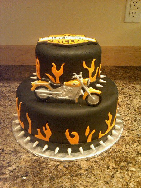 Harley Davidson Birthday Cakes
 Custom Cakes By Denise Harley Davidson Birthday