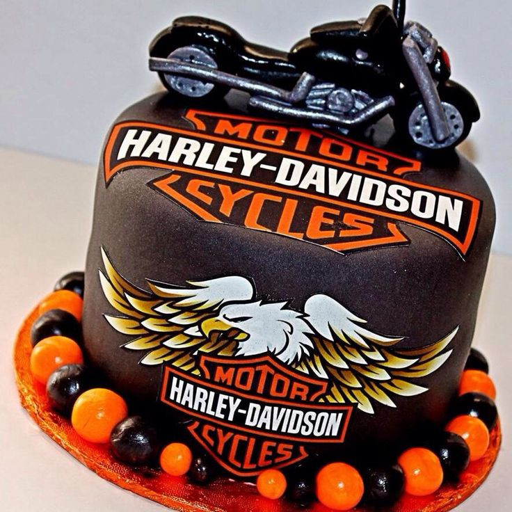 Harley Davidson Birthday Cakes
 79 best Harley Davidson Cakes images on Pinterest