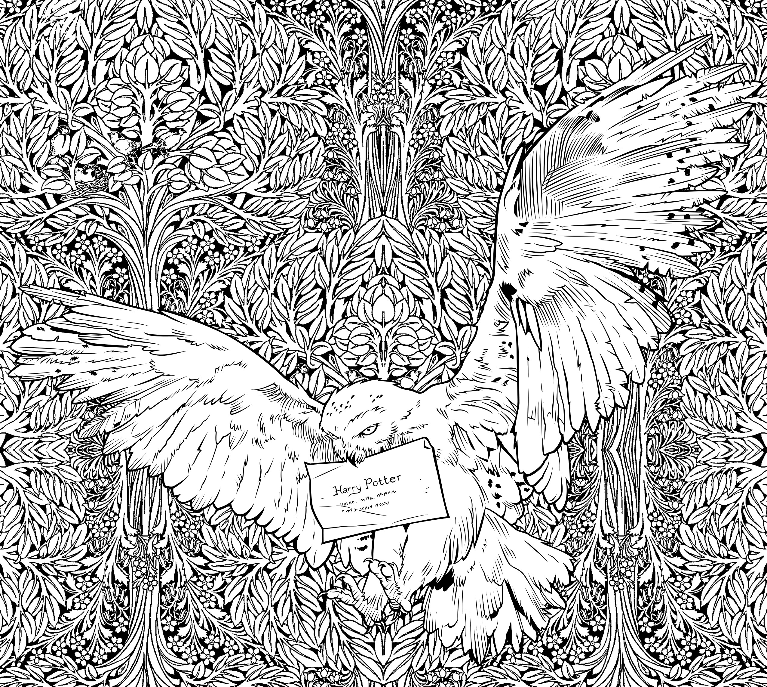 Harry Potter Adult Coloring Book
 Get a Sneak Peek of the New Harry Potter Coloring Book