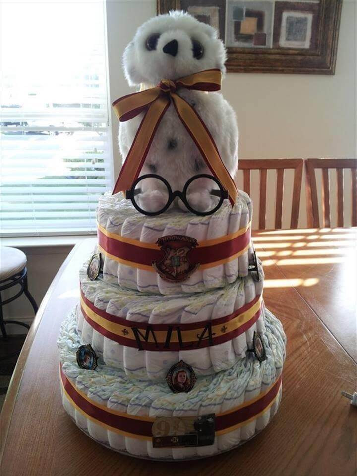 Harry Potter Baby Gift Ideas
 82 Diaper Cake Ideas That Are Easy to Make Page 3 of 5