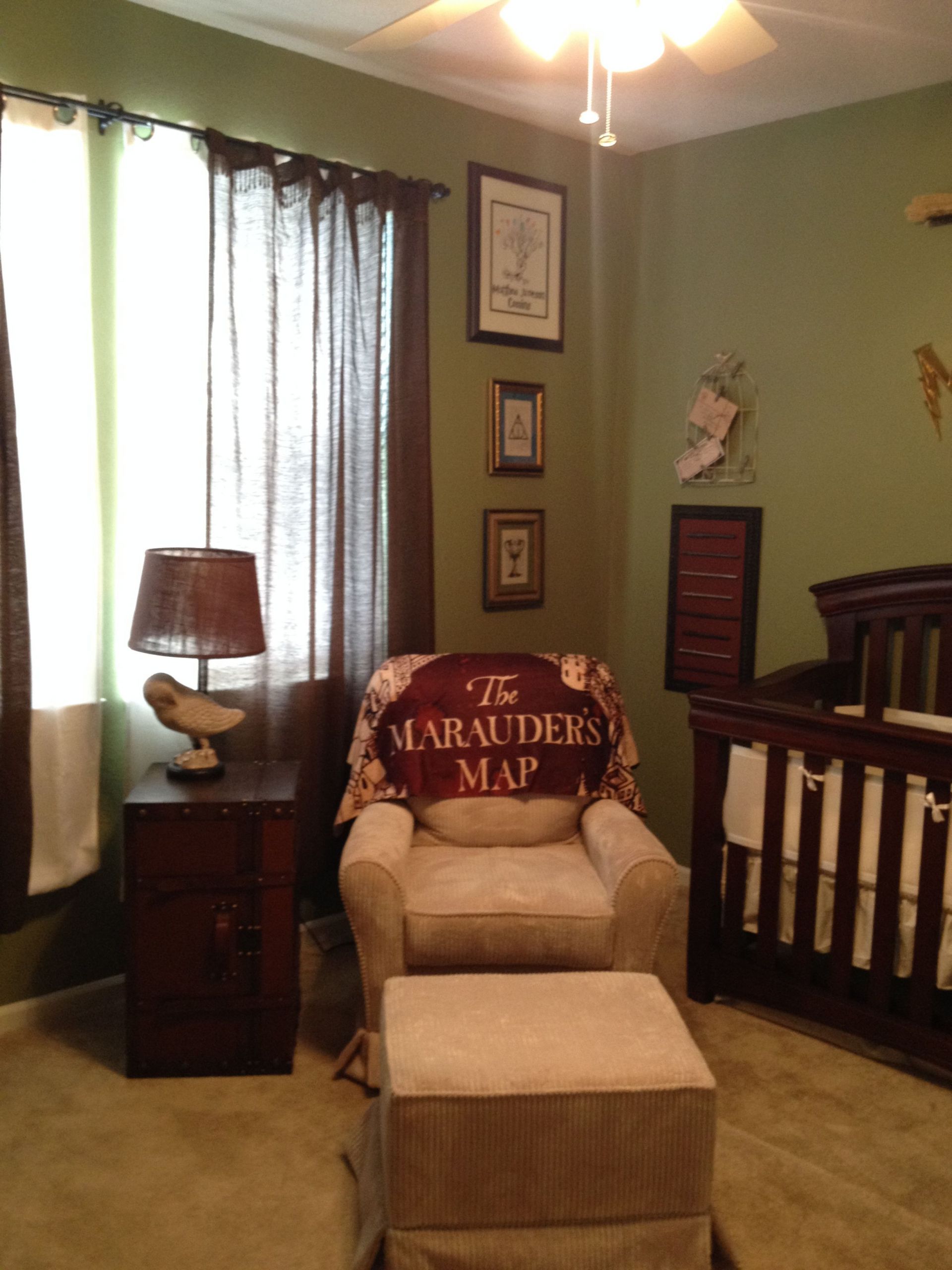 Harry Potter Baby Room Decor
 Custom Harry Potter Nursery I made for my son Matthew