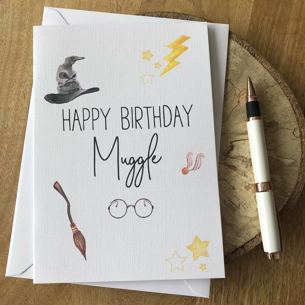 Harry Potter Birthday Card
 Personalised Birthday Card Friend Brother Sister Harry