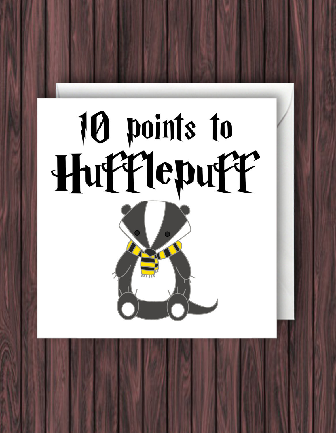 Harry Potter Birthday Card
 10 points to Hufflepuff Harry Potter Birthday Card Geek