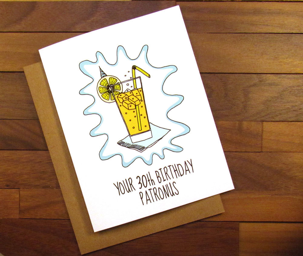 Harry Potter Birthday Card
 Funny 30th Birthday Card Harry Potter Birthday Card Your