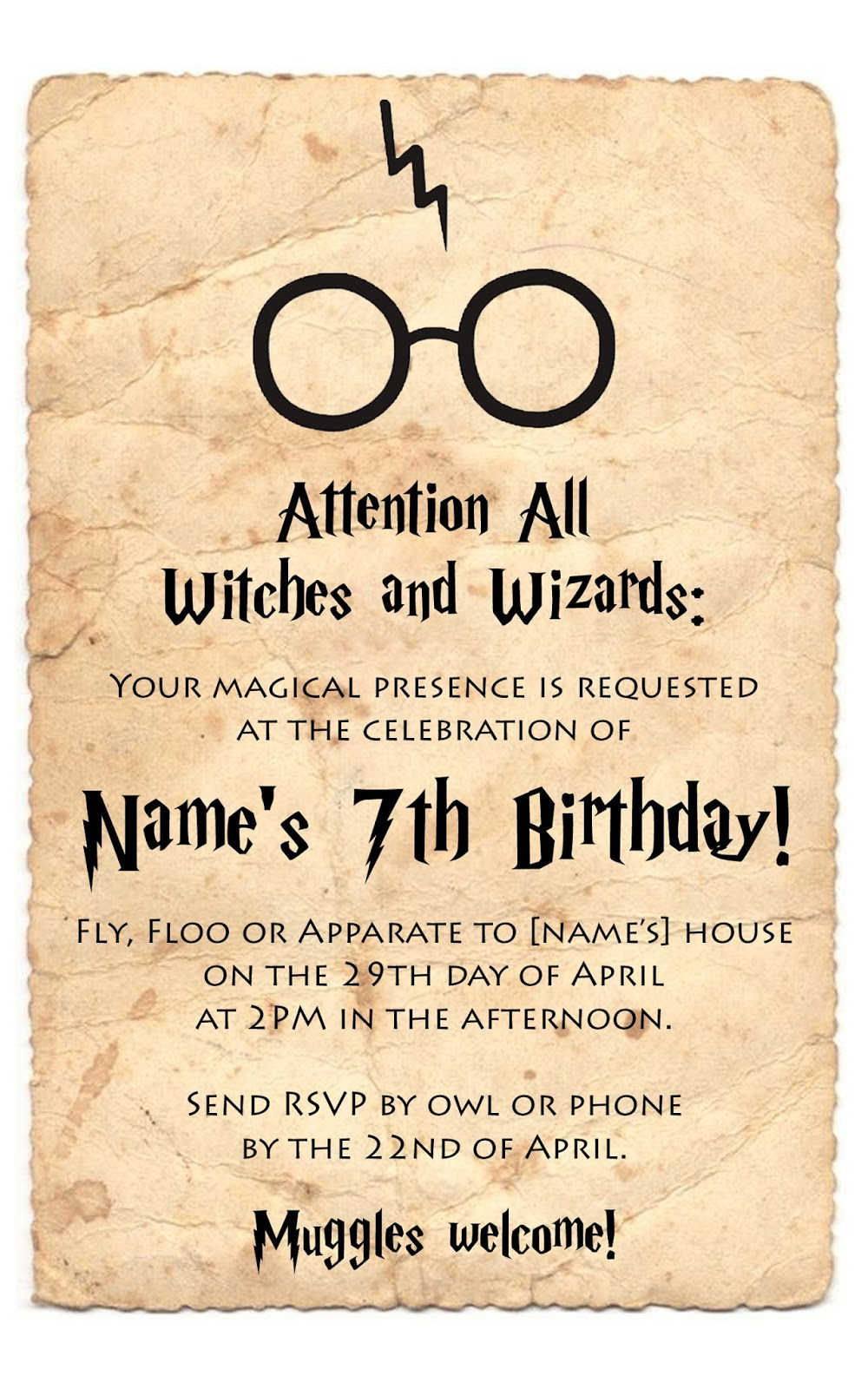 Harry Potter Birthday Invitation
 Mom s Tot School Harry Potter Party