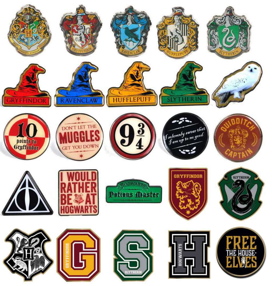 Harry Potter Pins
 OFFICIAL HARRY POTTER ENAMEL PIN BADGE BADGES SORTING HAT