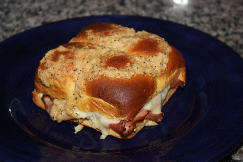 Hawaiian Rolls Ham Sandwiches
 Christy Robbins Football Food Hawaiian Sweet Roll Ham