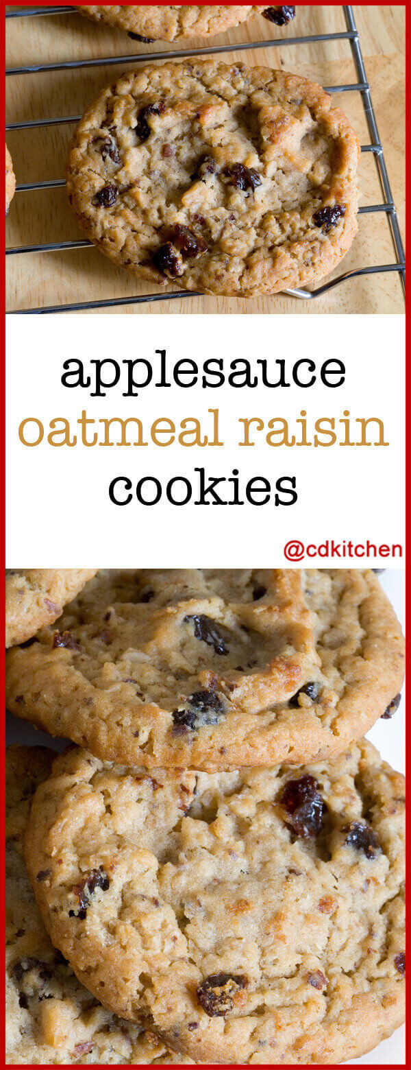 Healthy Applesauce Recipe
 Applesauce Oatmeal Raisin Cookies Recipe