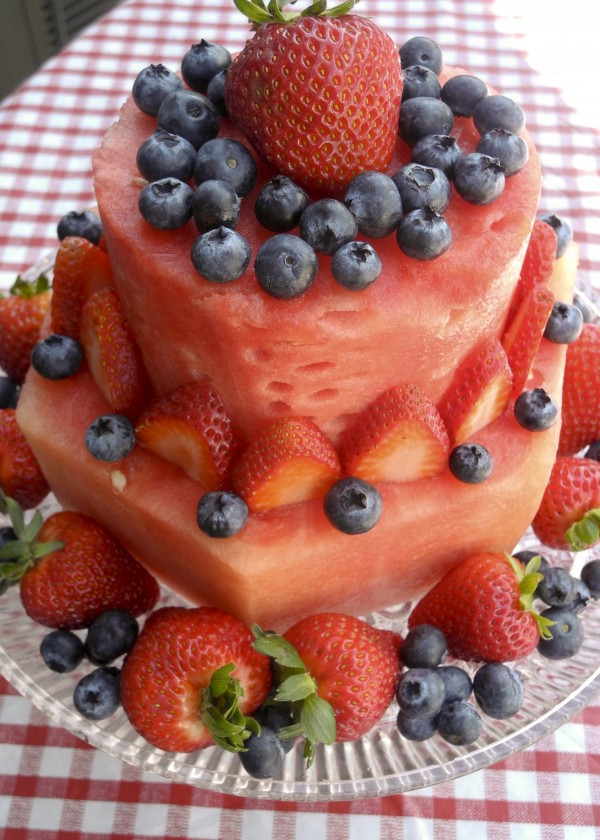 Healthy Birthday Cakes
 Watermelon Birthday Cake – Pepper Scraps