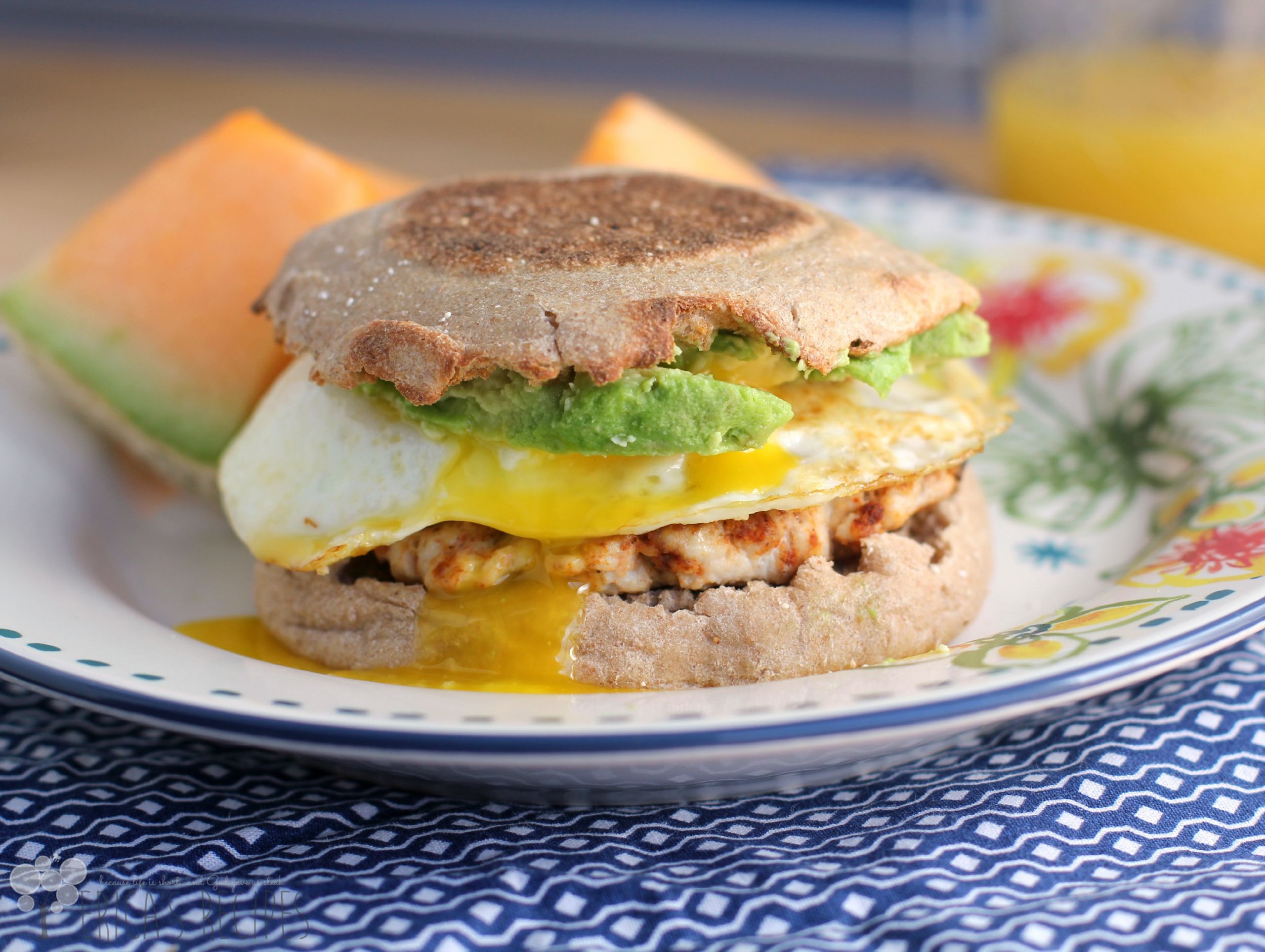 Healthy Breakfast Sandwich
 Healthy Breakfast Sandwich with Homemade Turkey Chorizo