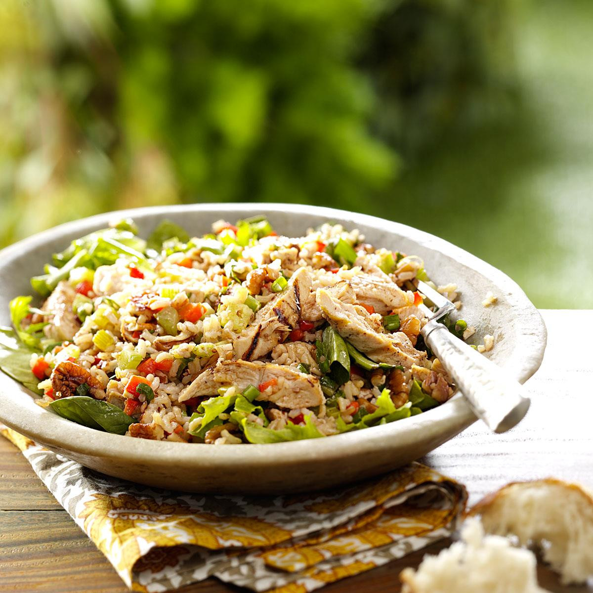 Healthy Brown Rice Recipes
 Brown Rice Salad with Grilled Chicken Recipe