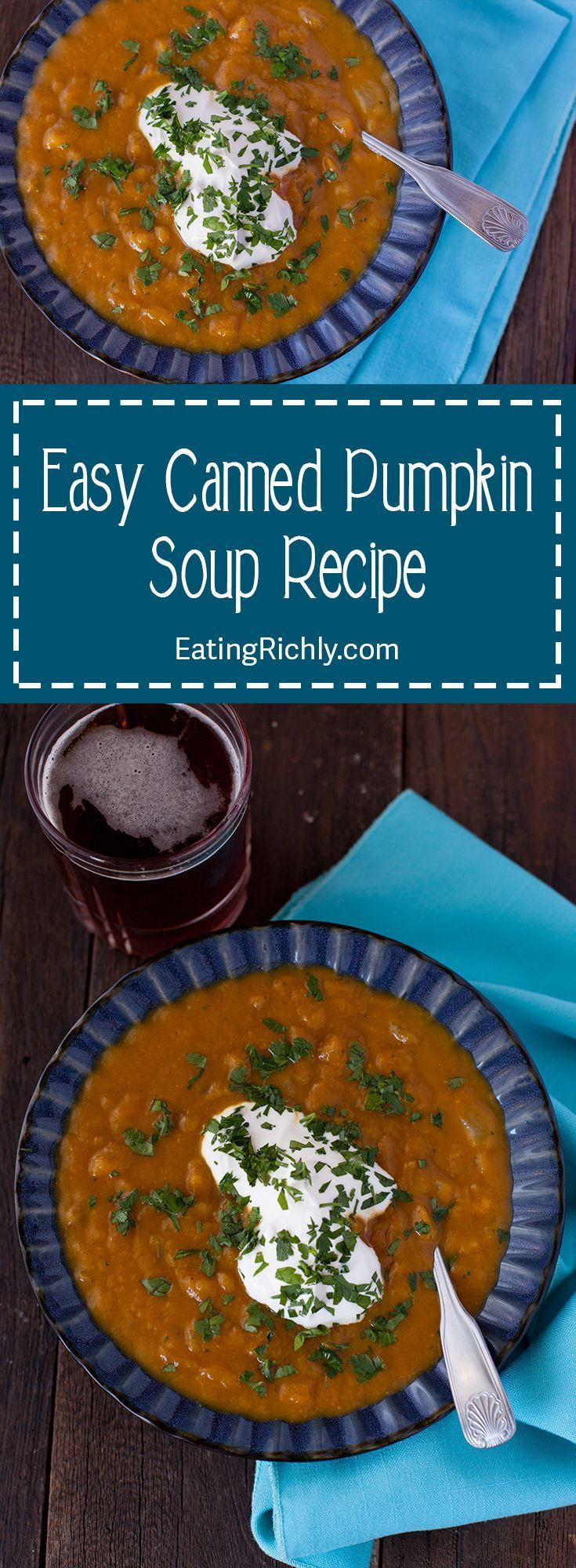 Healthy Canned Pumpkin Recipes
 This easy pumpkin soup recipe with canned pumpkin doesn t