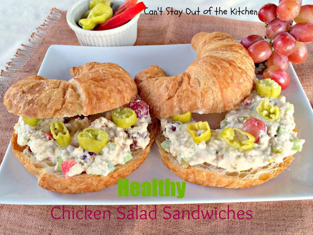 Healthy Chicken Salad Sandwich
 Healthy Chicken Salad Sandwiches – Can t Stay Out of the