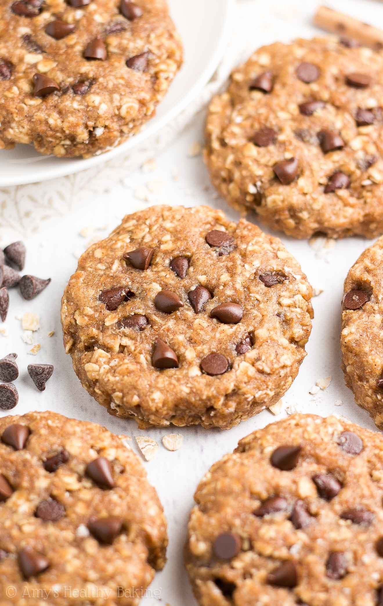 Healthy Chocolate Oatmeal Cookies
 Healthy Chocolate Chip Peanut Butter Oatmeal Breakfast