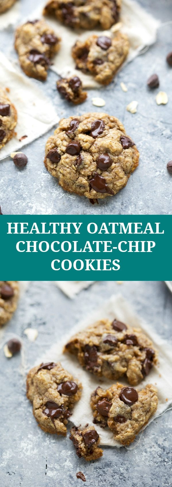 Healthy Chocolate Oatmeal Cookies
 The BEST healthy oatmeal chocolate chip cookies Chelsea