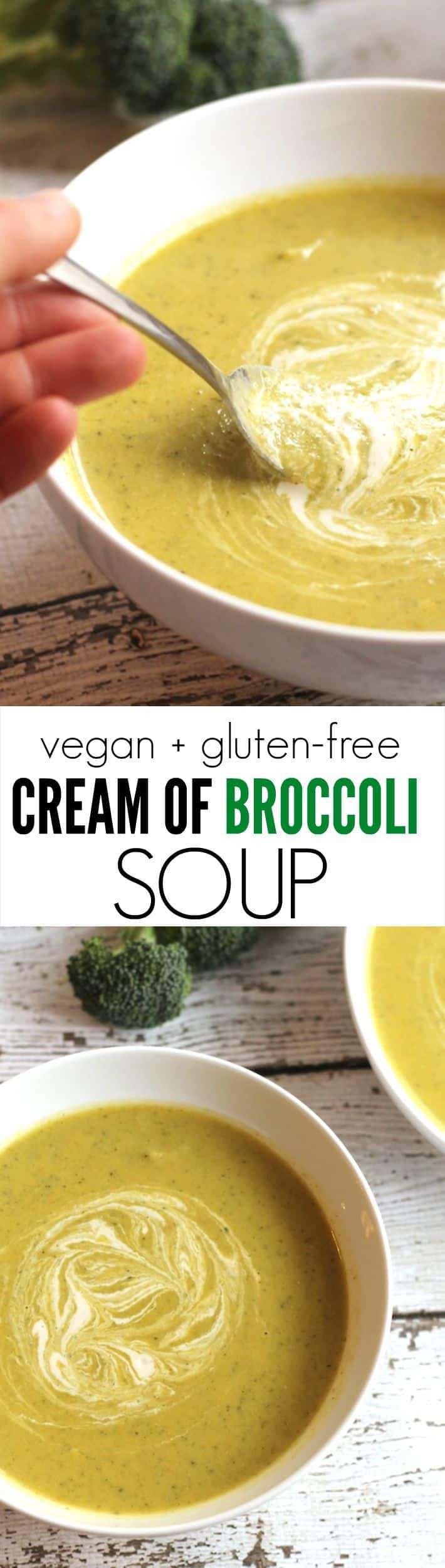 Healthy Cream Of Broccoli Soup
 Easy Healthy Vegan Cream of Broccoli Soup
