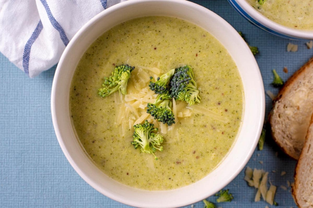 Healthy Cream Of Broccoli Soup
 Creamy Broccoli Soup Hungry Healthy Happy