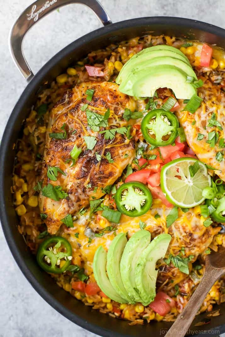 Healthy Dinners With Chicken
 e Pan Southwestern Chicken and Rice