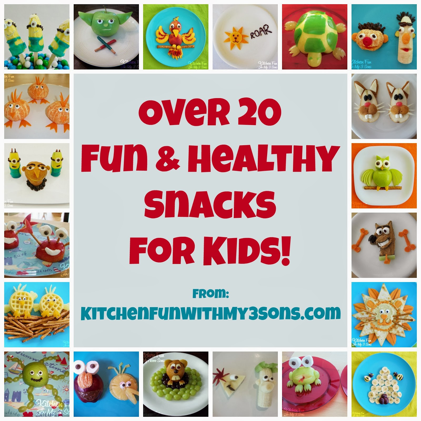 Healthy Fun Snacks For Kids
 Over 20 of our Fun & Healthy Snacks for Kids Kitchen