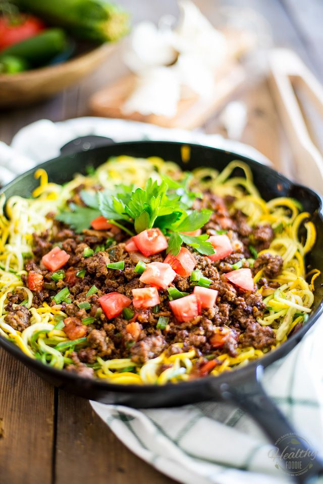 Healthy Ground Venison Recipes
 Ground Beef over Zoodles Recipe