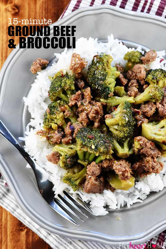 Healthy Ground Venison Recipes
 DELICIOUS Ground Beef & Broccoli • FIVEheartHOME