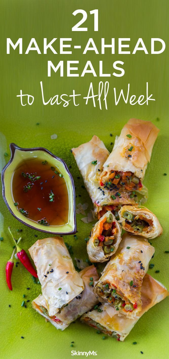 Healthy Make Ahead Lunches For Week
 21 Make Ahead Meals to Last All Week