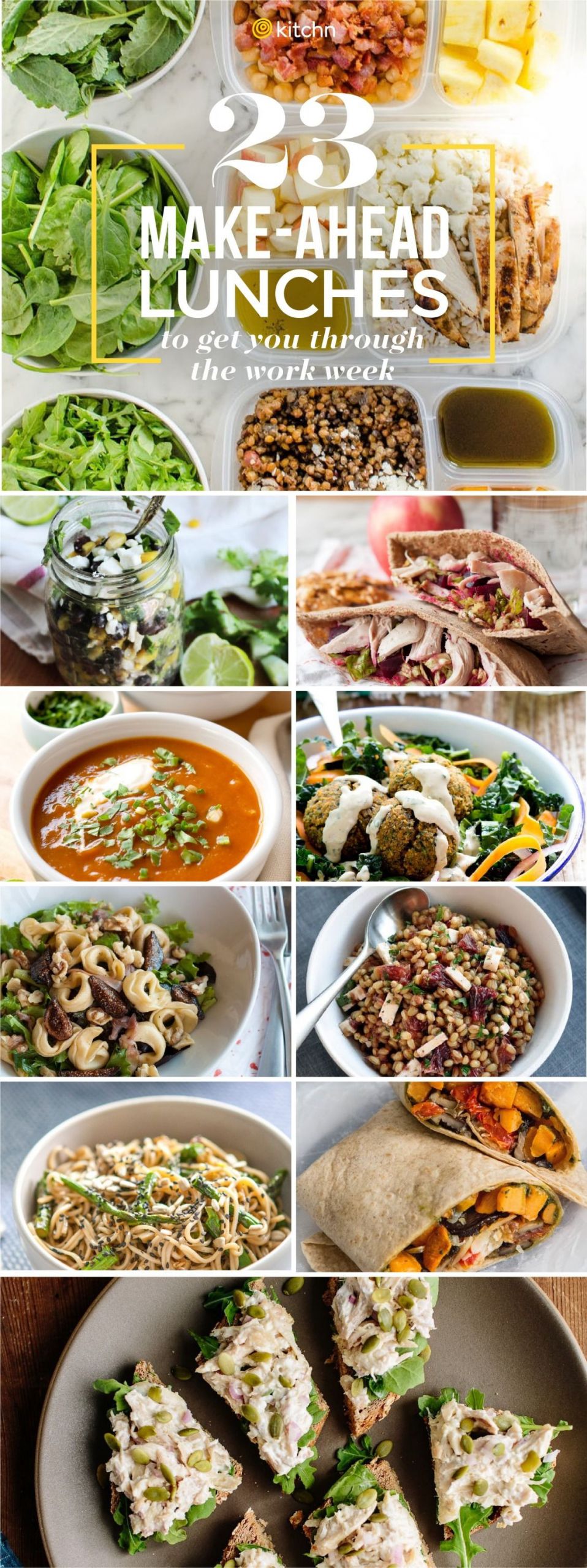 Healthy Make Ahead Lunches For Week
 20 Make Ahead Lunches to Get You Through the Work Week