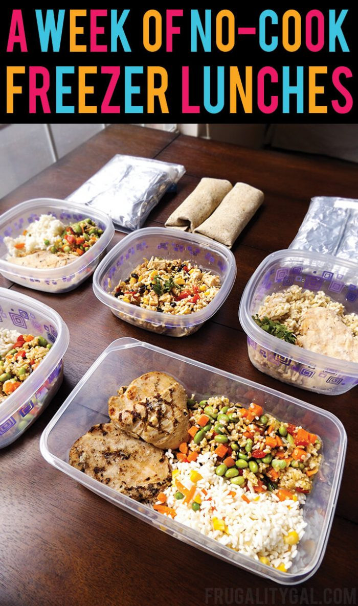 Healthy Make Ahead Lunches For Week
 A Week of No Cook Freezer Meals for Work Lunches
