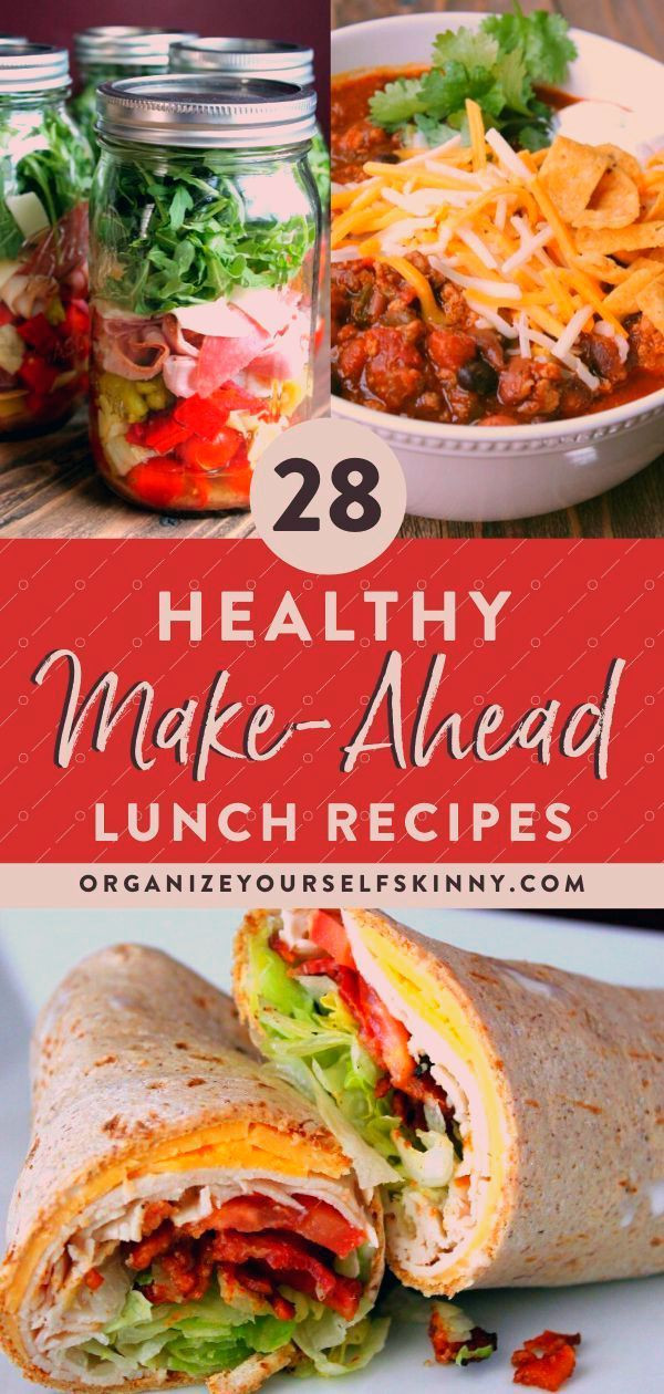 Healthy Make Ahead Lunches For Week
 28 Healthy Make Ahead Lunch Recipes For The Week