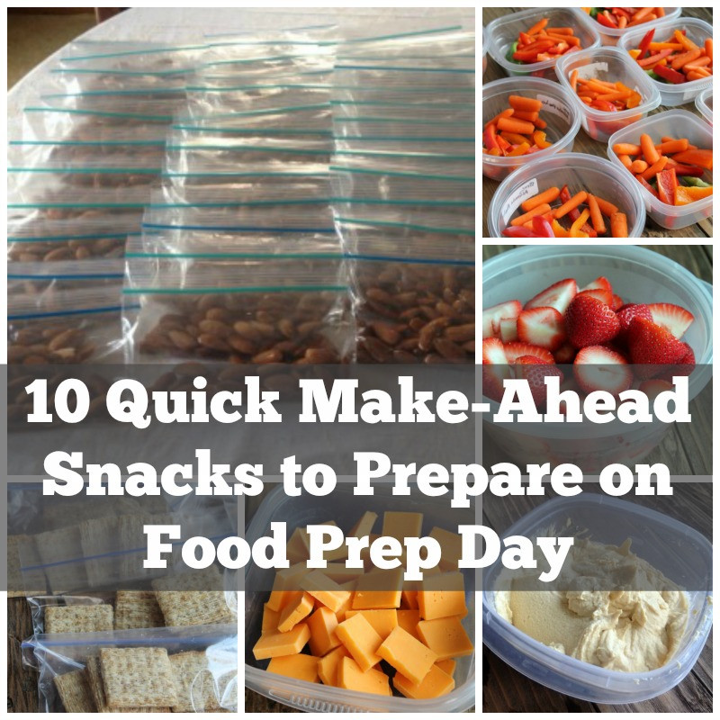 Healthy Make Ahead Snacks
 10 Quick Make ahead Snack Ideas for Food Prep Day