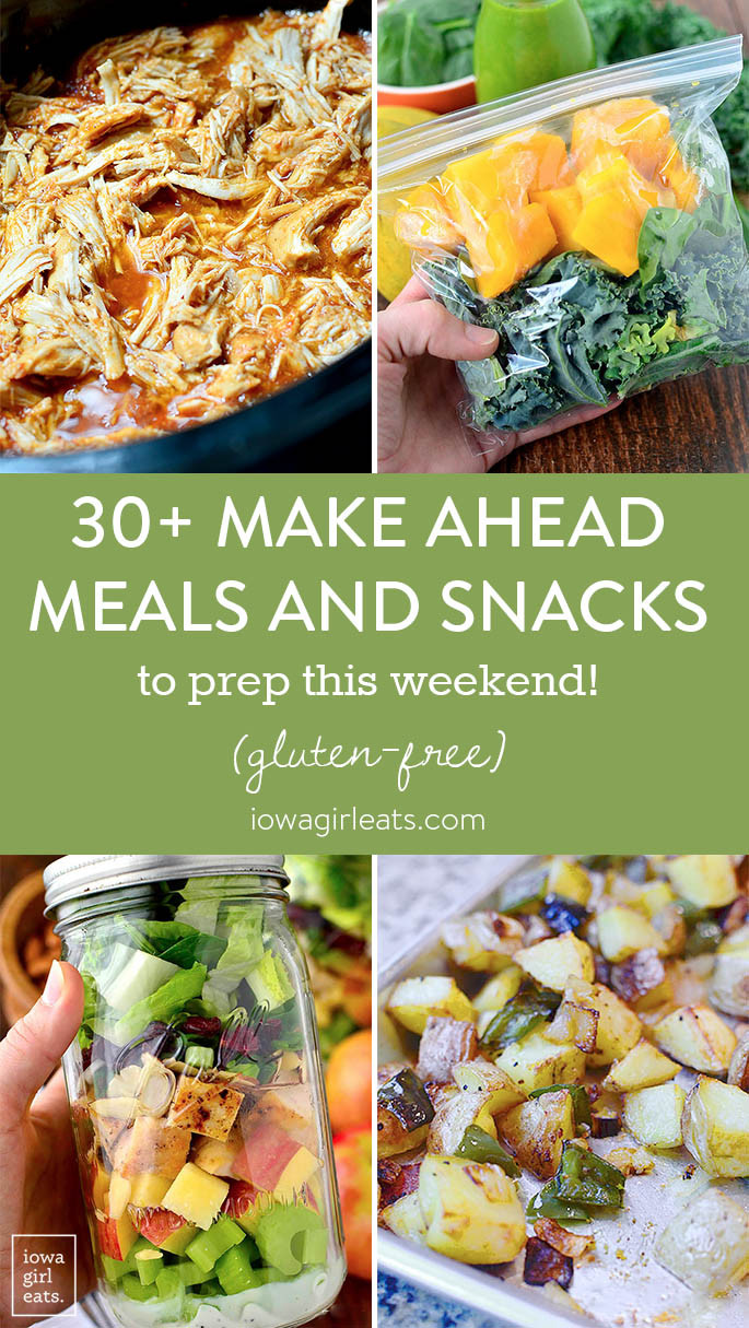 Healthy Make Ahead Snacks
 30 Make Ahead Meals and Snacks to Prep This Weekend