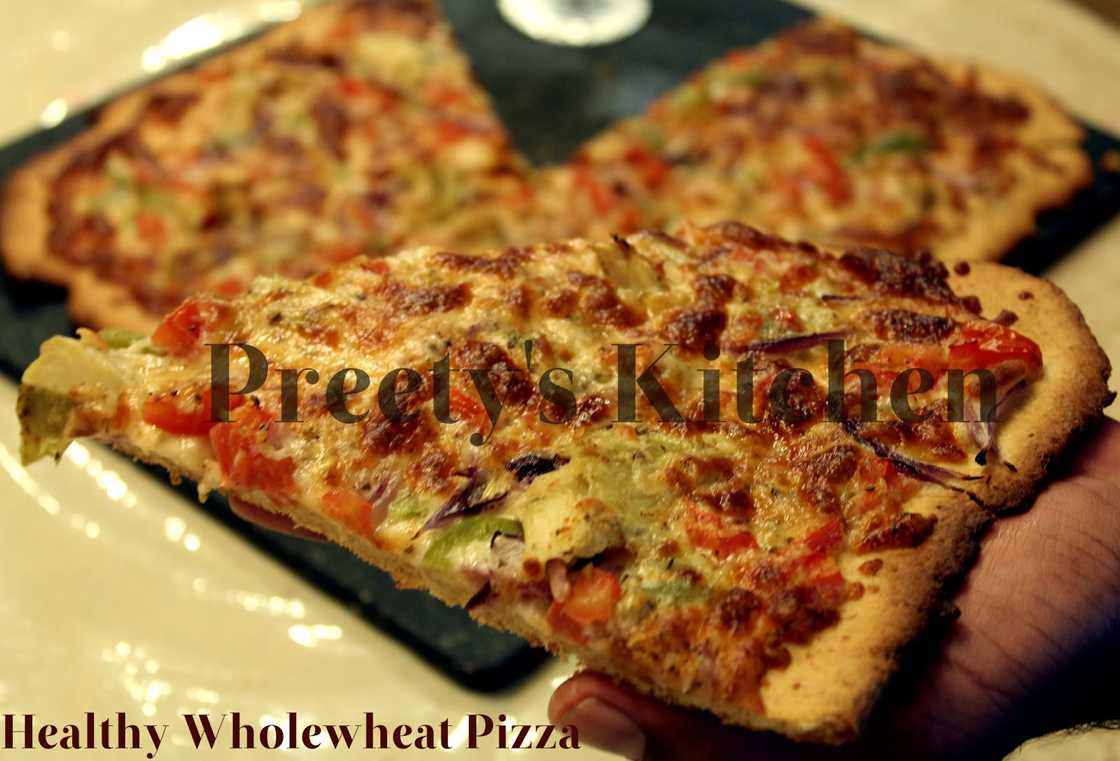 Healthy Pizza Dough
 Preety s Kitchen Healthy Wholewheat Pizza Recipe