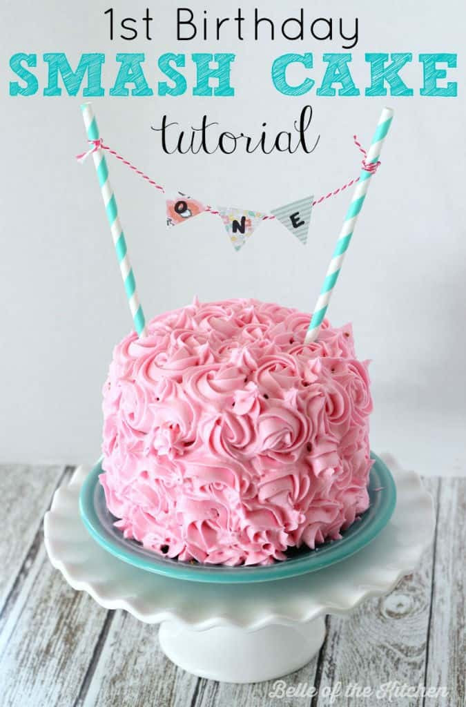 Healthy Smash Cake Recipe 1St Birthday
 1st Birthday Smash Cake Tutorial Simple Vanilla Cake