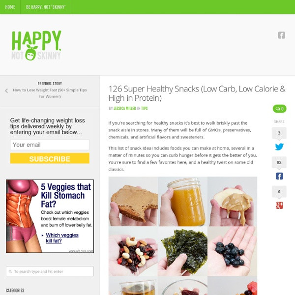 Healthy Snacks High In Protein
 126 Super Healthy Snacks Low Calorie & High Protein
