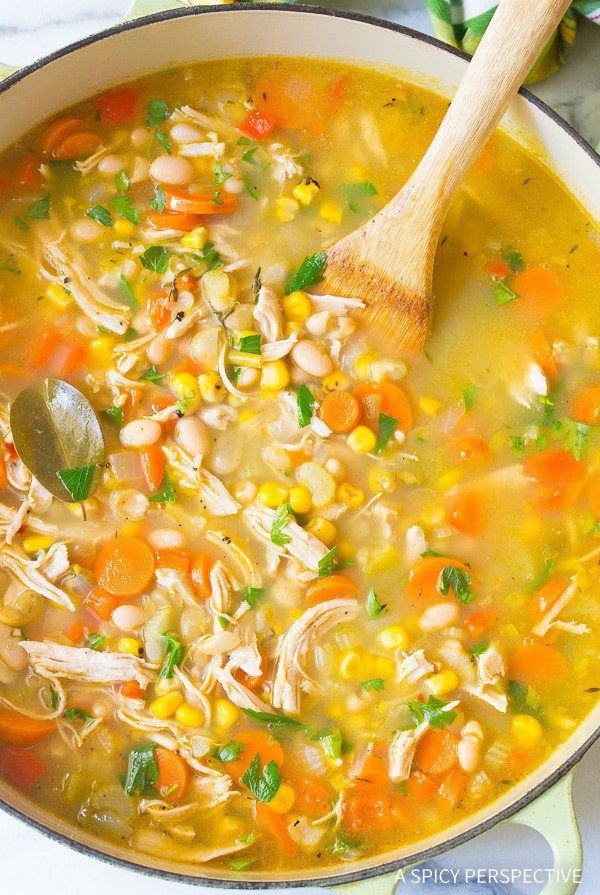 Healthy Soups To Make
 Healthy Chicken White Bean Soup A Spicy Perspective