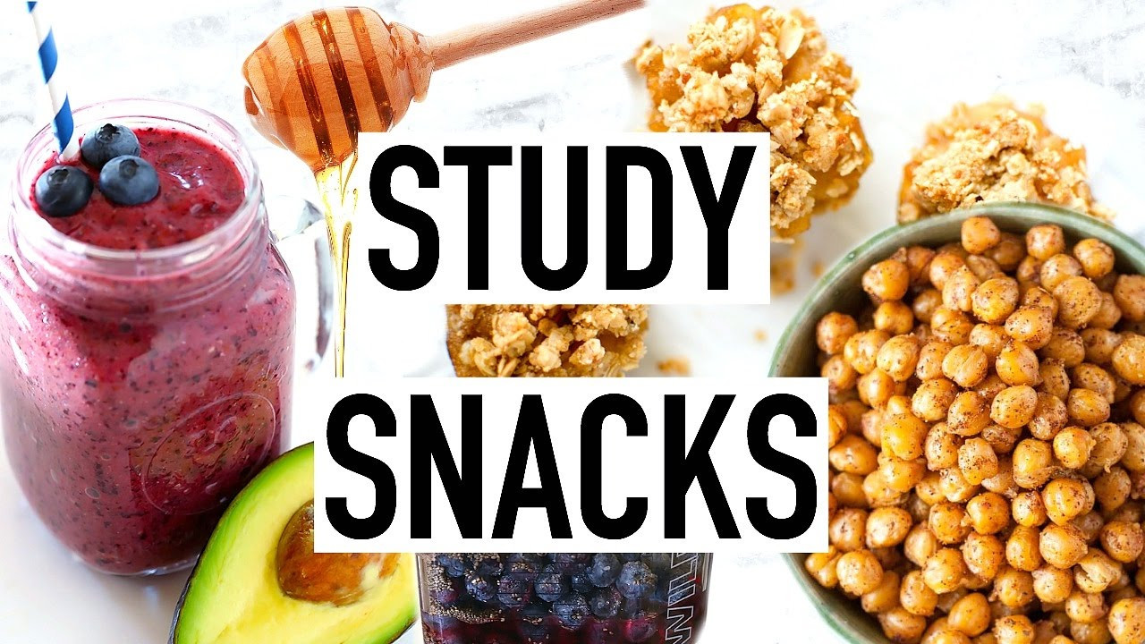 Healthy Study Snacks
 STUDY SNACKS Healthy Snack Ideas Easy and Quick Cooking