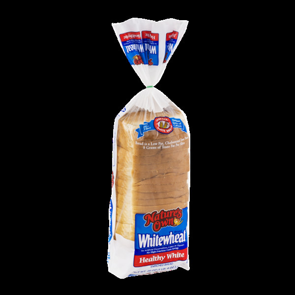 Healthy White Bread
 Nature s Own Whitewheat Healthy White Enriched Bread