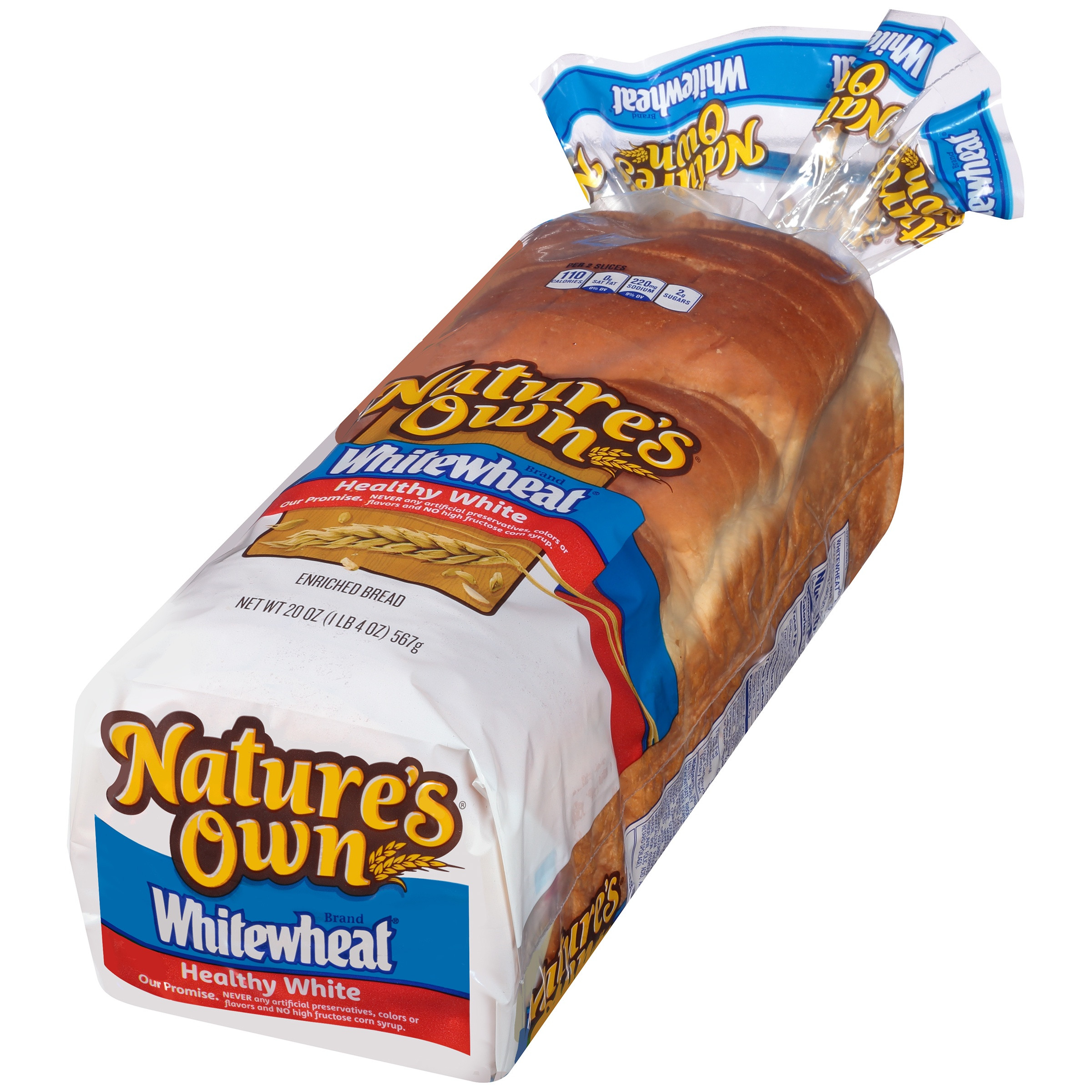 Healthy White Bread
 Nature S Own Whitewheat Bread Nutrition Facts