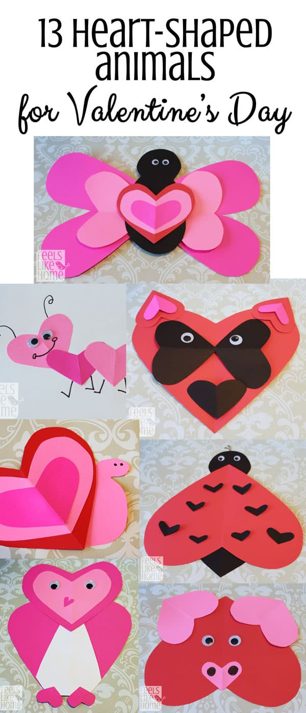 Heart Craft Ideas For Preschoolers
 Valentine s Day Heart Animal Crafts for Kids Feels Like